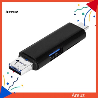 Are อะแดปเตอร์การ์ดรีดเดอร์ดิจิทัล Micro USB 20 Type-C TF อเนกประสงค์