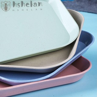 Hshelan ถาดใส่ผลไม้ จานสี่เหลี่ยม ขนาดเล็ก น่ารัก
