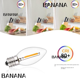 Banana1 หลอดไฟคริสตัล LED 0.5W 1W 2200K 2700K E12 E14 6000K สีขาว