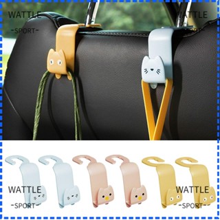 WATTLE Accessories Chair Back Hooks Cartoon Seat Hanger Car Hook Automotive interior Car Supplies Multifunction Protable Bag Holder/Multicolor