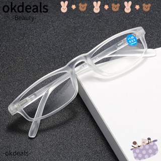 OKDEALS แว่นตาอ่านหนังสือ เบาพิเศษ ป้องกันแสงสีฟ้า สําหรับอ่านหนังสือ