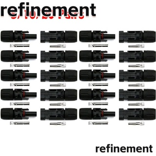 Refinement ชุดอะแดปเตอร์เชื่อมต่อสายเคเบิล PV ตัวผู้ ตัวเมีย ทนทาน คุณภาพสูง 5 10 20 คู่