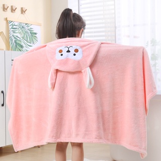 Spot second hair# childrens bath towel hooded cloak absorbent baby hooded bathrobe cartoon baby coral fleece childrens bath towel 8.cc