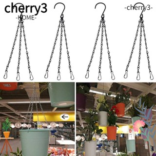 Cherry 15.7 นิ้วโซ่แขวนกระถางต้นไม้กระถางดอกไม้สายโซ่ 3 จุดหลากสี