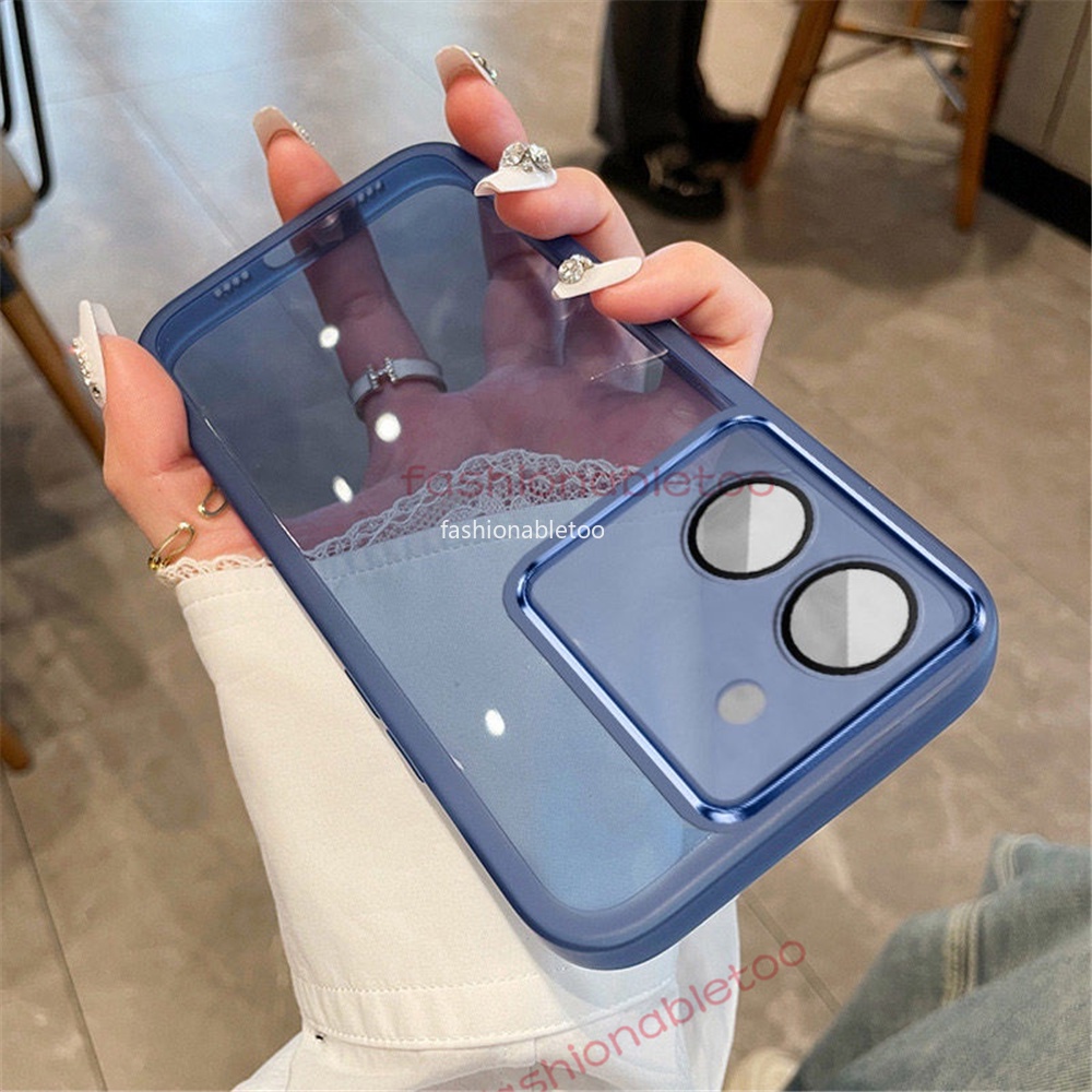 เคสซิลิโคนนิ่ม ทรงสี่เหลี่ยม กันกระแทก สําหรับ Vivo Y36 Y27 Y02T Y16 Y22s Y35 Y78 Y 36 Y 27 Y 02T Y 16 Y 22 Y 35 Y 78 4G 5G