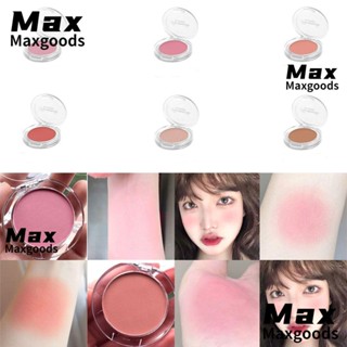 Maxg บลัชออนพาเลท ประณีต ประกาย สีชมพู ขาวดํา