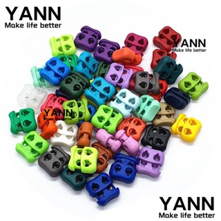 Yann1 ตัวล็อกสายเชือกรองเท้า พลาสติก หลากสี 4 มม. 20 ชิ้น