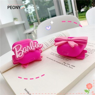 Peonypavilion เคสหูฟังบลูทูธ ซิลิโคน จี้ตุ๊กตาบาร์บี้ การ์ตูนอนิเมะ แฟชั่น สําหรับผู้หญิง