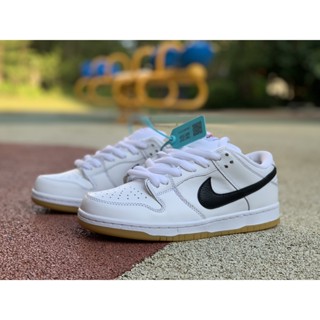Dunk SB Low White เสื้อกีฬา ยาง กันลื่น น้ําหนักเบา สีขาว สไตล์เรโทร สําหรับผู้หญิง CD2563-101 White 42 k