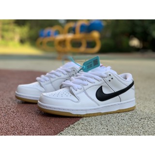 Dunk SB Low White เสื้อกีฬา ยาง กันลื่น น้ําหนักเบา สีขาว สไตล์เรโทร สําหรับผู้หญิง CD2563-101 White 42 k