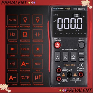 PREVA มัลติมิเตอร์ดิจิทัล RM409B True RMS พร้อมบาร์อนาล็อก กราฟฟิชมิเตอร์