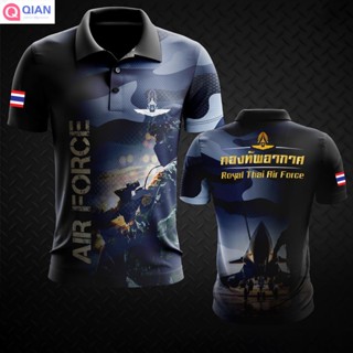 เสื้อโปโลทหารอากาศ กองทัพอากาศ Air force เสื้อโปโลพิมพ์ลาย โปโลชาย