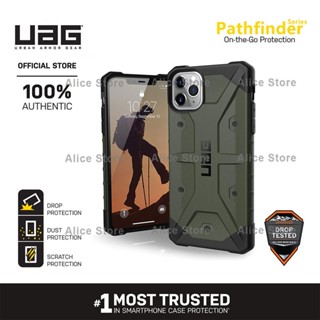 Uag Pathfinder Series เคสโทรศัพท์ สําหรับ iPhone 11 Pro Max / 11 Pro / 11 พร้อมฝาครอบป้องกัน แบบทหารตก - สีเขียวทหาร