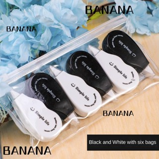 Banana1 เทปลบคําผิด แห้งเร็ว ขนาดเล็ก 4 เมตร สีขาว สําหรับโรงเรียน 6 ชิ้น ต่อล็อต