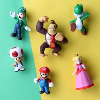 [shining&amp;love] ชุดแม่เหล็ก ลาย Super Mario 3D สําหรับตกแต่ง