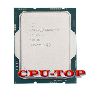 ใหม่ โปรเซสเซอร์ CPU Intel Core i7-12700 i7 12700 2.1 GHz Twelve-Core Twenty-Thread 10NM L3=25M 66W LGA 1700