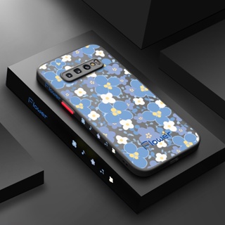 สําหรับ Samsung galaxy S10 4G S10 Plus S10 Lite เคสการ์ตูน ดอกไม้น่ารัก ดีไซน์ใหม่ แฟชั่น ฝ้า แข็ง เคสโทรศัพท์ ซิลิโคนนิ่ม รูปแบบ กันกระแทก เคส