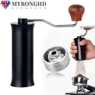 Myronghd เครื่องบดกาแฟเอสเพรสโซ่ เครื่องเทศ สเตนเลส แฮนด์เมด