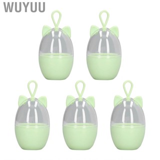 Wuyuu Makeup Sponge Clear Case Holder Portable Plastic for Jewelry Skin Care