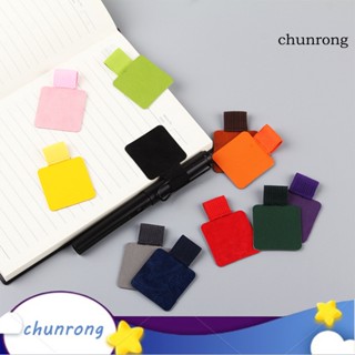 Chunrong ห่วงปากกาหนังเทียม แบบยืดหยุ่น มีกาวในตัว หลากสี สําหรับโน้ตบุ๊ก 12 ชิ้น