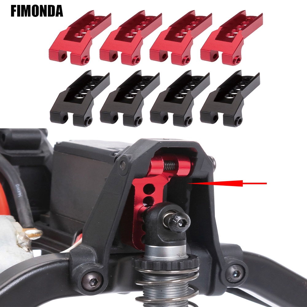 Trx4 ตัวยึดโช๊คอัพหน้า และหลัง อะลูมิเนียมอัลลอย ปรับได้ สําหรับรถไต่หินบังคับ 1/10 Traxxas TRX-4