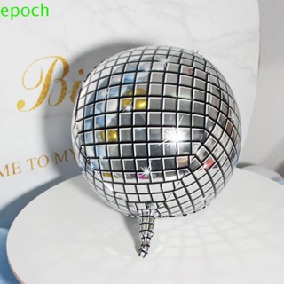 Epoch ลูกโป่งดิสโก้ เมทัลลิก ทรงกลม กันรั่ว ติดทนนาน สีดํา ทอง สําหรับตกแต่งงานเทศกาลปีใหม่ 70s Disco