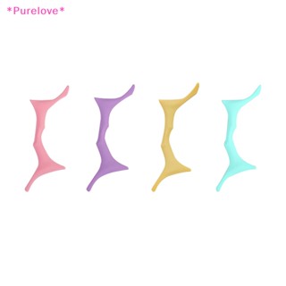 Purelove&gt; 6 in 1 แผ่นซิลิโคนฉลุลาย ใช้ซ้ําได้ สําหรับเขียนคิ้ว ปาก ทาครีม มาสก์หน้า