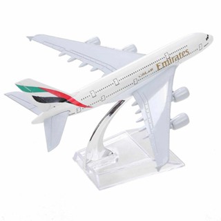 Emirates Airlines Airbus 380 Aircraft Model 16cm Diecast Metal A380 Aviation Plane Ornament Collectible Souvenir Toy