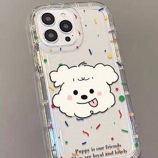 Yiki|เคสโทรศัพท์มือถือแบบนิ่ม TPU กันกระแทก ลายลูกสุนัขน่ารัก สําหรับ OPPO Reno 8T 5G 8 7 6 Lite 6 Pro 6 5F 5 4F 4 Lite 4 Pro 4