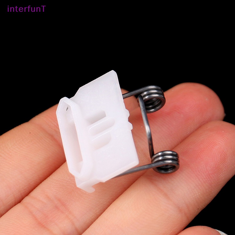 [InterfunT] กรรไกรดันไฟฟ้าผมพลาสติก Tong Coldless Clip Spring [ใหม่]
