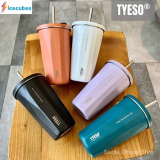 TYESO 304 ถ้วยเก็บความร้อนสแตนเลสสูญญากาศ TS-SK3329 ICECUBE