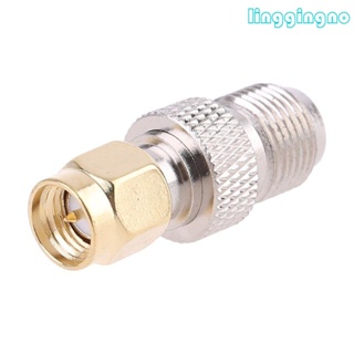 อะแดปเตอร์เชื่อมต่อ RR SMA Female To Type F Female Plug Straight RF Coaxial