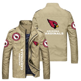 NFL Arizona Cardinals football team jacket outdoor sports loose thin cardigan stand collar windbreaker