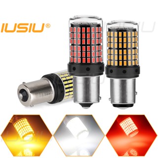 Iusiu 144SMD ไฟสัญญาณเลี้ยวรถยนต์ 1156 1157 7440 7443 P21 5W W21 5W T10 LED T15 Drl 12V