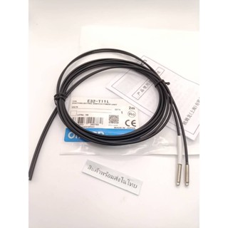 งานแท้ E32-T11L OMRON Photoelectric Sensor E32-T11L หรือเลนส์พร้อมสาย Fiber Optic ชนิด Reflective