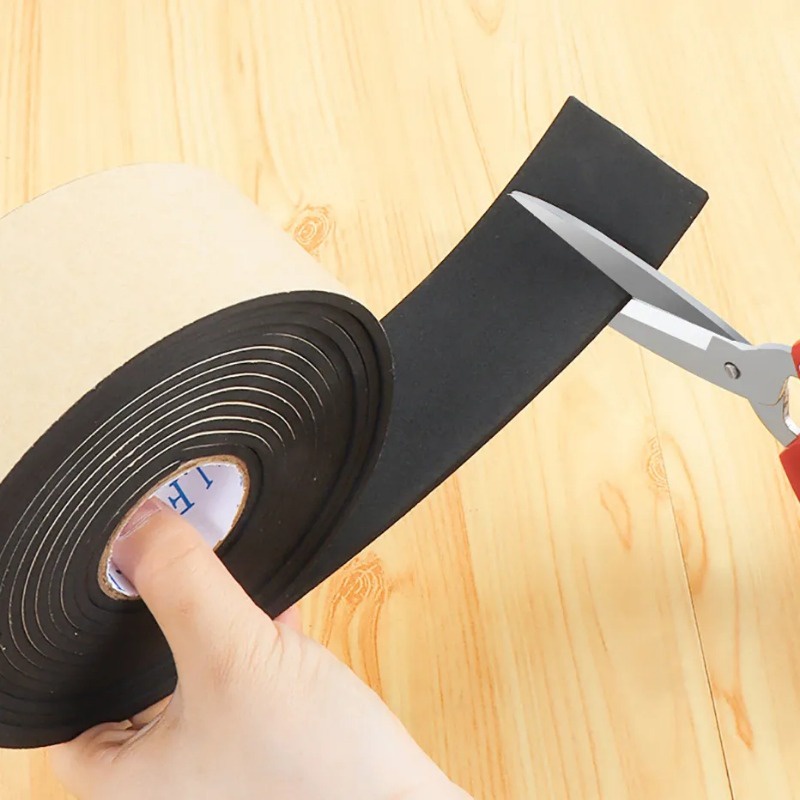 เทปกาวติดขาโต๊ะ เก้าอี้ โต๊ะ กันสึกหรอ / แผ่นรองขาเฟอร์นิเจอร์ 5 ม. / แผ่นรองขาเก้าอี้โซฟา โต๊ะ พรมปูพื้น กันชน แดมเปอร์ / ตัวป้องกันรอยขีดข่วนพื้น กันลื่น / - รูปที่ 6