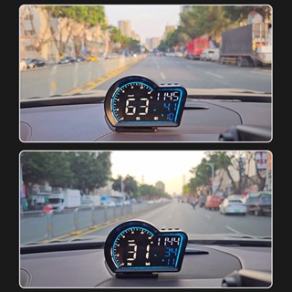 เครื่องวัดความเร็วเทอร์โบ RPM GPS HUD ดิจิทัล สําหรับรถยนต์