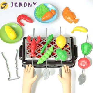 Jeromy ของเล่นทําอาหารบาร์บีคิว พลาสติก แบบโต้ตอบ เสริมการเรียนรู้เด็ก 23 ชิ้น ต่อชุด