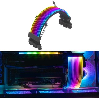 R* สายเคเบิลต่อขยาย ARGB RGB 24Pin 24Pin 3x8Pin