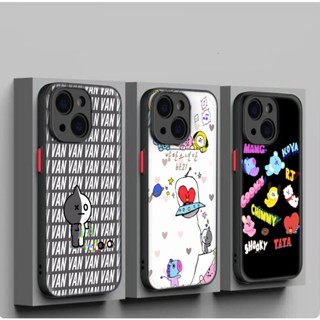 เคสโทรศัพท์มือถือแบบนิ่ม ลาย BTS BT21 XA45 สําหรับ iPhone 12 13 Plus 14 Pro Max