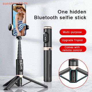Thsun ขาตั้งกล้องเซลฟี่ไร้สาย บลูทูธ พับได้ พร้อมชัตเตอร์ Monopod สําหรับโทรศัพท์มือถือ