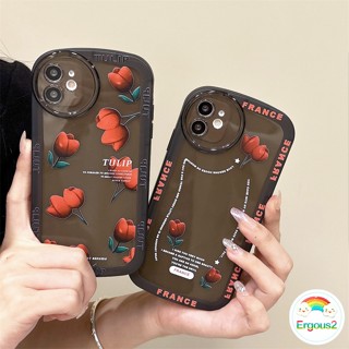 เคสโทรศัพท์มือถือนิ่ม ลายดอกทิวลิป สีแดง คุณภาพสูง สําหรับ Vivo Y02 Y16 Y36 Y02s Y22s Y35 V27e V27 V25e V23e V23 Y15A Y15s Y21 Y21s Y33T Y33s Y21T Y77 Y12A Y12s Y20 Y20s Y20i Y17 Y15 Y12 Y11 S1