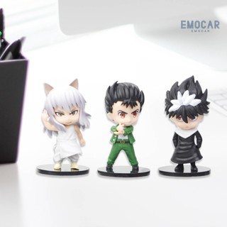 Ena- ฟิกเกอร์ YuYu Hakusho พร้อมฐาน PVC ขนาดเล็ก สําหรับตกแต่งโต๊ะ 6 ชิ้น