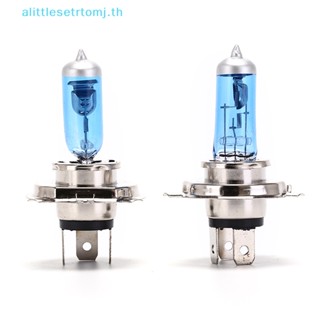 Alittlese หลอดไฟซีนอน H4 55W HID สีขาวสว่าง สําหรับรถยนต์ 2 ชิ้น