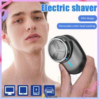 เครื่องโกนหนวดไฟฟ้าขนาดเล็กปลอดภัยในการชาร์จ Usb Waterproof Travel For Men MOLISA