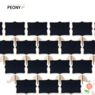 Peonypavilion ป้ายแท็กกระดานดํา แบบไม้ ลบได้ สําหรับตกแต่งบ้าน 20 ชิ้น 20 ชิ้น