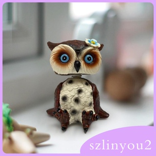 [szlinyou2] รูปปั้นนกฮูกจําลองน่ารัก สําหรับตกแต่งบ้าน บาร์ ทางเข้า