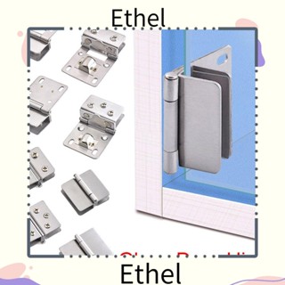 Ethel1 บานพับประตูกระจก มีประโยชน์ ไม่มีรู อุปกรณ์เฟอร์นิเจอร์ 2 ชิ้น