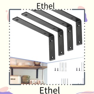 Ethel1 ขาตั้งกล้อง รูปตัว L สีดํา พร้อมสกรูยึดมุมโค้ด 4 ชิ้น