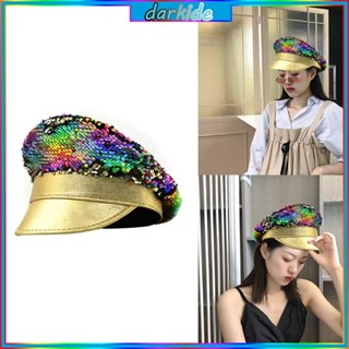 หมวกเจ้าสาว ประดับเลื่อม สีเข้ม สไตล์ทหาร สําหรับเด็กผู้หญิง